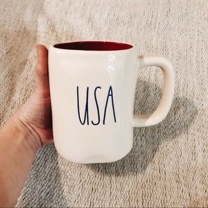 Rae Dunn USA Mug Red Inside (2018 Release)